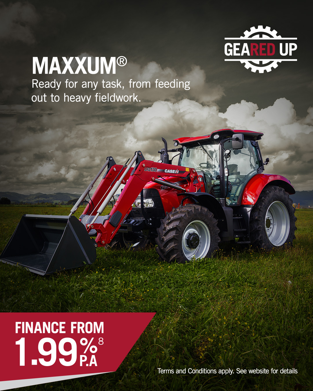 🚜 GET geRED UP with Case IH! 🔴 There’s never been a better time to put more red in the shed. Take advantage of the latest Case IH Get geRED Up offers across selected machinery and get geared up for the season ahead. Whether you’re looking to upgrade, expand the fleet or finally make the move on that new machine - now’s the time. 📍 Visit the team at Days Machinery 📞 Talk to our sales team today to find out what offers are available. GET geRED UP. GET CASE IH. 🔴