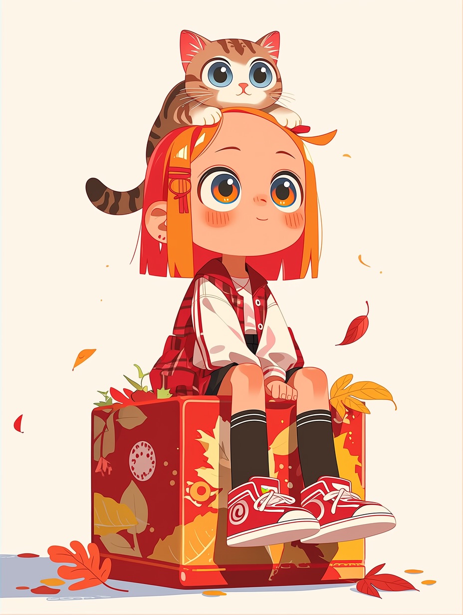 🐱👧