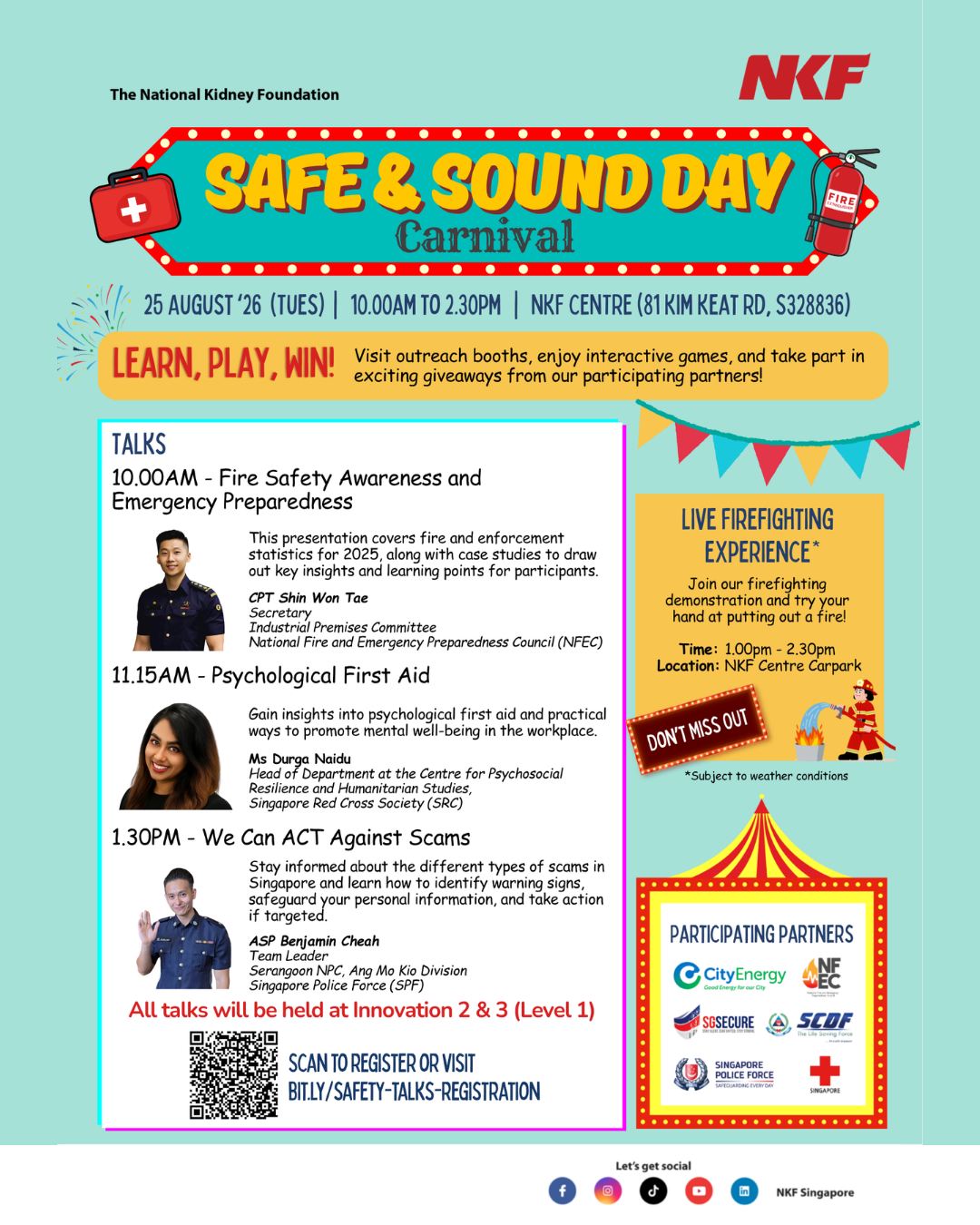 Join us at our Safe & Sound Day carnival to pick u…