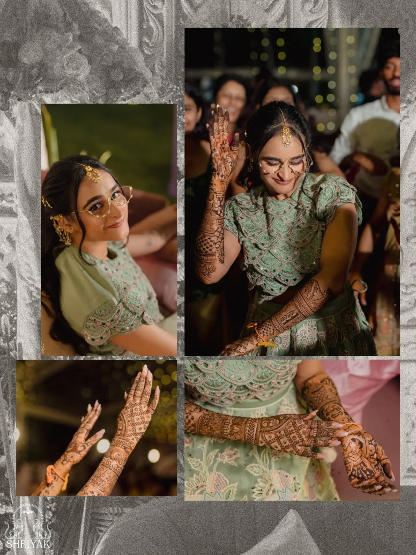 Aarya’s mehendi unfolded in the best way ✨
With family close, feet on the dance floor, and smiles in every frame.
Decor: @kaluvaevents
Venue: @sector.n_hyd
.
.
#mehendi #weddingphotographer #MehendiDecor #LuxuryWeddingPhotography #Shriyak
